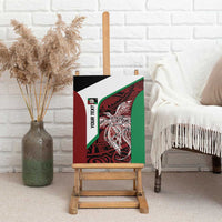 Personalised PNG East New Britain Province Canvas Wall Art Bird of Paradise Tattoo Flag Motif LT9 - Polynesian Pride