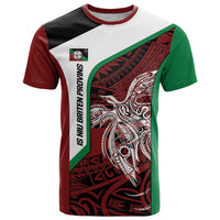 Personalised PNG East New Britain Province T Shirt Bird of Paradise Tattoo Flag Motif LT9 Green - Polynesian Pride