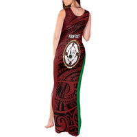 Personalised PNG East New Britain Province Tank Maxi Dress Bird of Paradise Tattoo Flag Motif LT9 - Polynesian Pride
