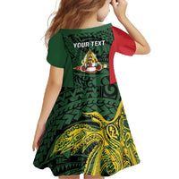 Personalised PNG East Sepik Province Family Matching Tank Maxi Dress and Hawaiian Shirt Bird of Paradise Tattoo Flag Motif LT9 - Polynesian Pride