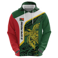 Personalised PNG East Sepik Province Hoodie Bird of Paradise Tattoo Flag Motif LT9 - Polynesian Pride