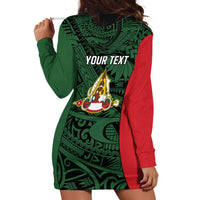 Personalised PNG East Sepik Province Hoodie Dress Bird of Paradise Tattoo Flag Motif LT9 - Polynesian Pride
