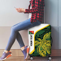 Personalised PNG East Sepik Province Luggage Cover Bird of Paradise Tattoo Flag Motif LT9 - Polynesian Pride