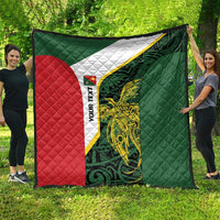 Personalised PNG East Sepik Province Quilt Bird of Paradise Tattoo Flag Motif LT9 - Polynesian Pride