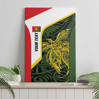 Personalised PNG Eastern Highlands Canvas Wall Art Bird of Paradise Tattoo Flag Motif LT9 - Polynesian Pride