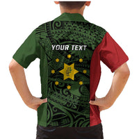 Personalised PNG Eastern Highlands Family Matching Mermaid Dress and Hawaiian Shirt Bird of Paradise Tattoo Flag Motif LT9 - Polynesian Pride