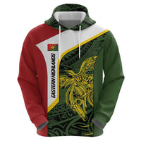 Personalised PNG Eastern Highlands Hoodie Bird of Paradise Tattoo Flag Motif LT9 - Polynesian Pride