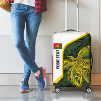 Personalised PNG Eastern Highlands Luggage Cover Bird of Paradise Tattoo Flag Motif LT9 - Polynesian Pride