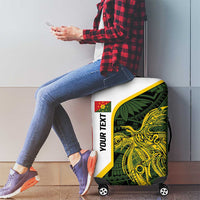 Personalised PNG Eastern Highlands Luggage Cover Bird of Paradise Tattoo Flag Motif LT9 - Polynesian Pride