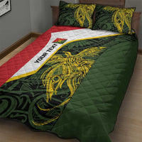 Personalised PNG Eastern Highlands Quilt Bed Set Bird of Paradise Tattoo Flag Motif LT9 - Polynesian Pride
