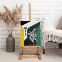 Personalised PNG Enga Province Canvas Wall Art Bird of Paradise Tattoo Flag Motif LT9 - Polynesian Pride