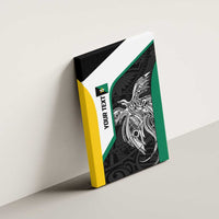 Personalised PNG Enga Province Canvas Wall Art Bird of Paradise Tattoo Flag Motif LT9 - Polynesian Pride