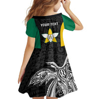Personalised PNG Enga Province Family Matching Off Shoulder Maxi Dress and Hawaiian Shirt Bird of Paradise Tattoo Flag Motif LT9 - Polynesian Pride