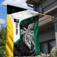 Personalised PNG Enga Province Garden Flag Bird of Paradise Tattoo Flag Motif LT9 - Polynesian Pride