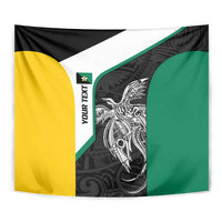 Personalised PNG Enga Province Tapestry Bird of Paradise Tattoo Flag Motif LT9 - Polynesian Pride