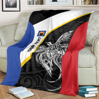 Personalised PNG Gulf Province Blanket Bird of Paradise Tattoo Flag Motif LT9 - Polynesian Pride