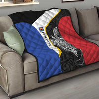 Personalised PNG Gulf Province Quilt Bird of Paradise Tattoo Flag Motif LT9 - Polynesian Pride