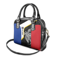 Personalised PNG Gulf Province Shoulder Handbag Bird of Paradise Tattoo Flag Motif LT9 - Polynesian Pride