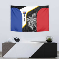 Personalised PNG Gulf Province Tapestry Bird of Paradise Tattoo Flag Motif LT9 - Polynesian Pride
