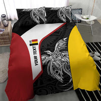 Personalised PNG Madang Province Bedding Set Bird of Paradise Tattoo Flag Motif LT9 - Polynesian Pride