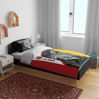 Personalised PNG Madang Province Bedding Set Bird of Paradise Tattoo Flag Motif LT9 - Polynesian Pride
