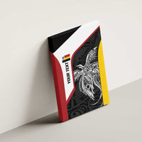 Personalised PNG Madang Province Canvas Wall Art Bird of Paradise Tattoo Flag Motif LT9 - Polynesian Pride