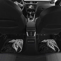 Personalised PNG Madang Province Car Mats Bird of Paradise Tattoo Flag Motif LT9 Set 2pcs - Back Yellow - Polynesian Pride
