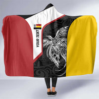 Personalised PNG Madang Province Hooded Blanket Bird of Paradise Tattoo Flag Motif LT9 One Size Yellow - Polynesian Pride