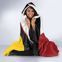 Personalised PNG Madang Province Hooded Blanket Bird of Paradise Tattoo Flag Motif LT9 - Polynesian Pride