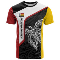 Personalised PNG Madang Province T Shirt Bird of Paradise Tattoo Flag Motif LT9 Yellow - Polynesian Pride