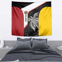 Personalised PNG Madang Province Tapestry Bird of Paradise Tattoo Flag Motif LT9 - Polynesian Pride