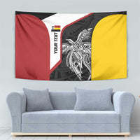 Personalised PNG Madang Province Tapestry Bird of Paradise Tattoo Flag Motif LT9 - Polynesian Pride
