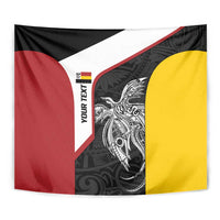 Personalised PNG Madang Province Tapestry Bird of Paradise Tattoo Flag Motif LT9 - Polynesian Pride