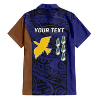 Personalised PNG Manus Province Family Matching Short Sleeve Bodycon Dress and Hawaiian Shirt Bird of Paradise Tattoo Flag Motif LT9 - Polynesian Pride