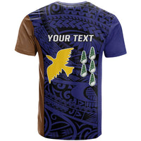 Personalised PNG Manus Province T Shirt Bird of Paradise Tattoo Flag Motif LT9 - Polynesian Pride