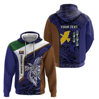 Personalised PNG Manus Province Zip Hoodie Bird of Paradise Tattoo Flag Motif LT9 - Polynesian Pride