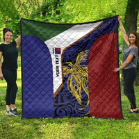 Personalised PNG Milne Bay Province Quilt Bird of Paradise Tattoo Flag Motif LT9 - Polynesian Pride