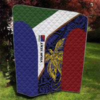 Personalised PNG Milne Bay Province Quilt Bird of Paradise Tattoo Flag Motif LT9 - Polynesian Pride