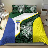 Personalised PNG Morobe Province Bedding Set Bird of Paradise Tattoo Flag Motif LT9 - Polynesian Pride