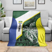 Personalised PNG Morobe Province Blanket Bird of Paradise Tattoo Flag Motif LT9 - Polynesian Pride
