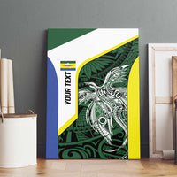 Personalised PNG Morobe Province Canvas Wall Art Bird of Paradise Tattoo Flag Motif LT9 - Polynesian Pride