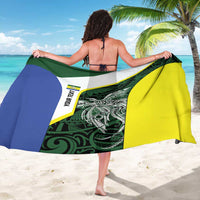 Personalised PNG Morobe Province Sarong Bird of Paradise Tattoo Flag Motif LT9 - Polynesian Pride