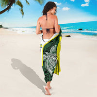 Personalised PNG Morobe Province Sarong Bird of Paradise Tattoo Flag Motif LT9 - Polynesian Pride