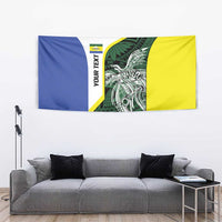 Personalised PNG Morobe Province Tapestry Bird of Paradise Tattoo Flag Motif LT9 - Polynesian Pride