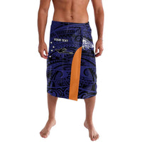 Personalised PNG New Ireland Lavalava Bird of Paradise Tattoo Flag Motif LT9 Orange - Polynesian Pride