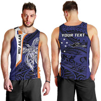 Personalised PNG New Ireland Men Tank Top Bird of Paradise Tattoo Flag Motif LT9 - Polynesian Pride