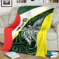 Personalised PNG Oro Province Blanket Bird of Paradise Tattoo Flag Motif LT9 - Polynesian Pride
