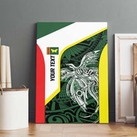 Personalised PNG Oro Province Canvas Wall Art Bird of Paradise Tattoo Flag Motif LT9 - Polynesian Pride