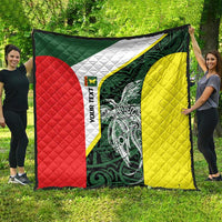 Personalised PNG Oro Province Quilt Bird of Paradise Tattoo Flag Motif LT9 - Polynesian Pride
