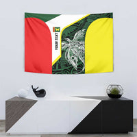 Personalised PNG Oro Province Tapestry Bird of Paradise Tattoo Flag Motif LT9 - Polynesian Pride